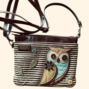 Charming Chala Hoot Hoot Owl Crossbody Bag Handbag Purse